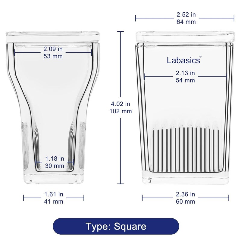 Labasics Glass TLC Developing Tank, Square, Lab Equipment for Thin Layer Chromatography, Corrosion Resistance - Image 4